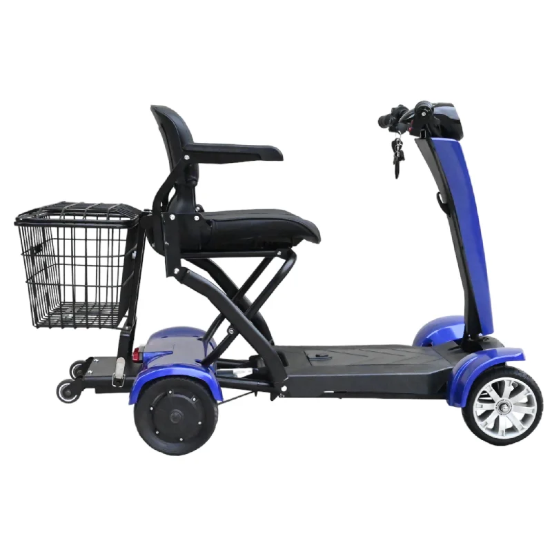 Handicapped Foldable Lightweight Power Mobility scooter for travel electric touring scooter automatic folding remote control