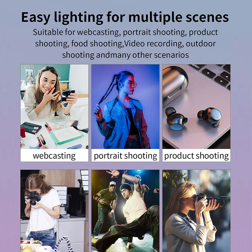 Litufoto F50 LED Video Light 50W 2.4G remote control Film Streaming Light for Camera Shooting YouTube photography lighting