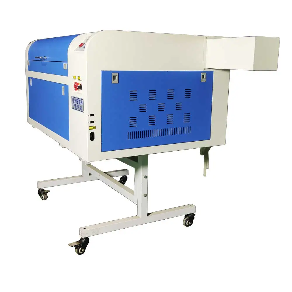 
New Design 80w carbon dioxide CO2 label laser head engraving cutting machine 4060 