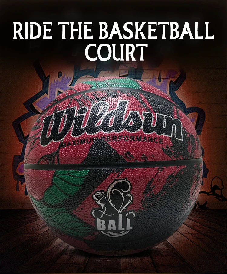 Freestyle 2022 PU  Durable factory  adult game  basketball  outdoor cement floor size 7 student wear-resistant basketball