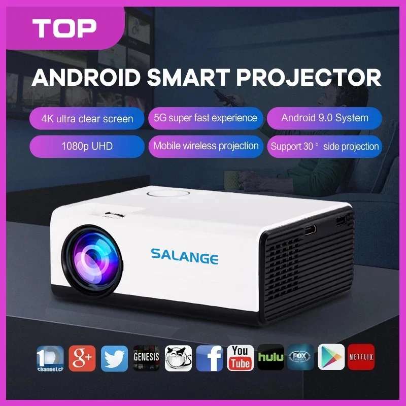 Проектор Salange P10A на Android 9 0 1 Гб + 8 ГБ