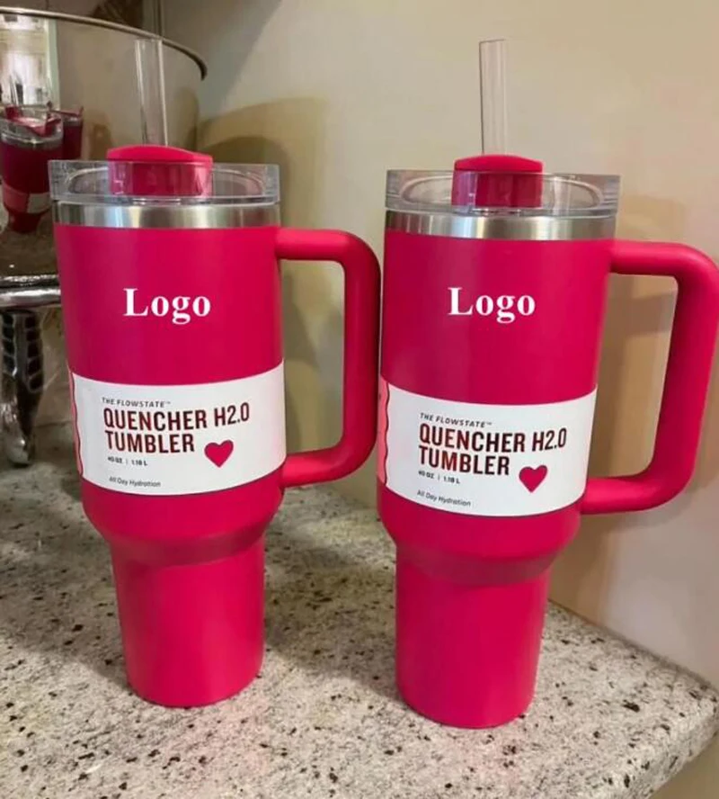 40oz H2.0 Stainless Steel Tumbler Cups 2nd Generation Car Mugs Vacuum Insulated Water Cup