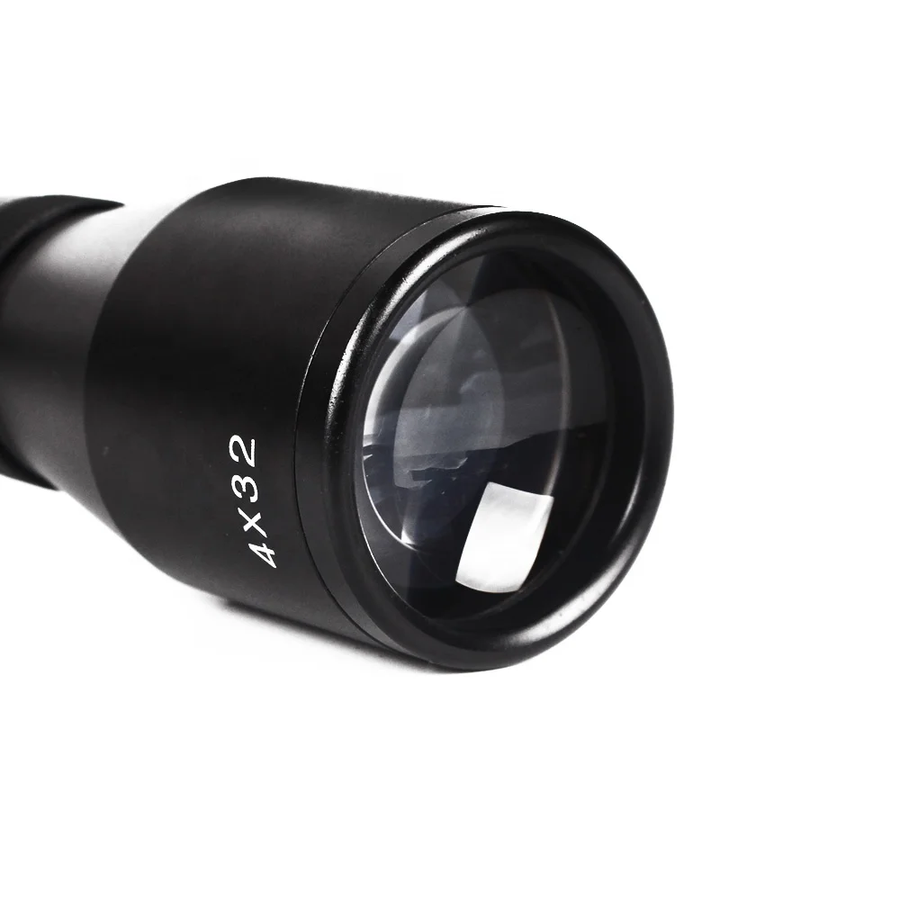 LUGER 4X32 Scope One Tube Glass Double Crosshair Reticle Optical Sight Hunting Scope