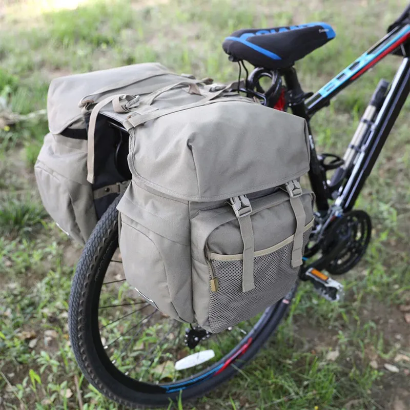 Large capacity waterproof saddle bike trunk bag waterproof bicycle pannier bag with rain cover