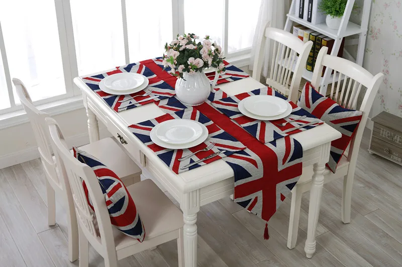 Free hang tags Your Size Cut and Your Design or Logo Customized Digital printing Table runner High End with Tassel