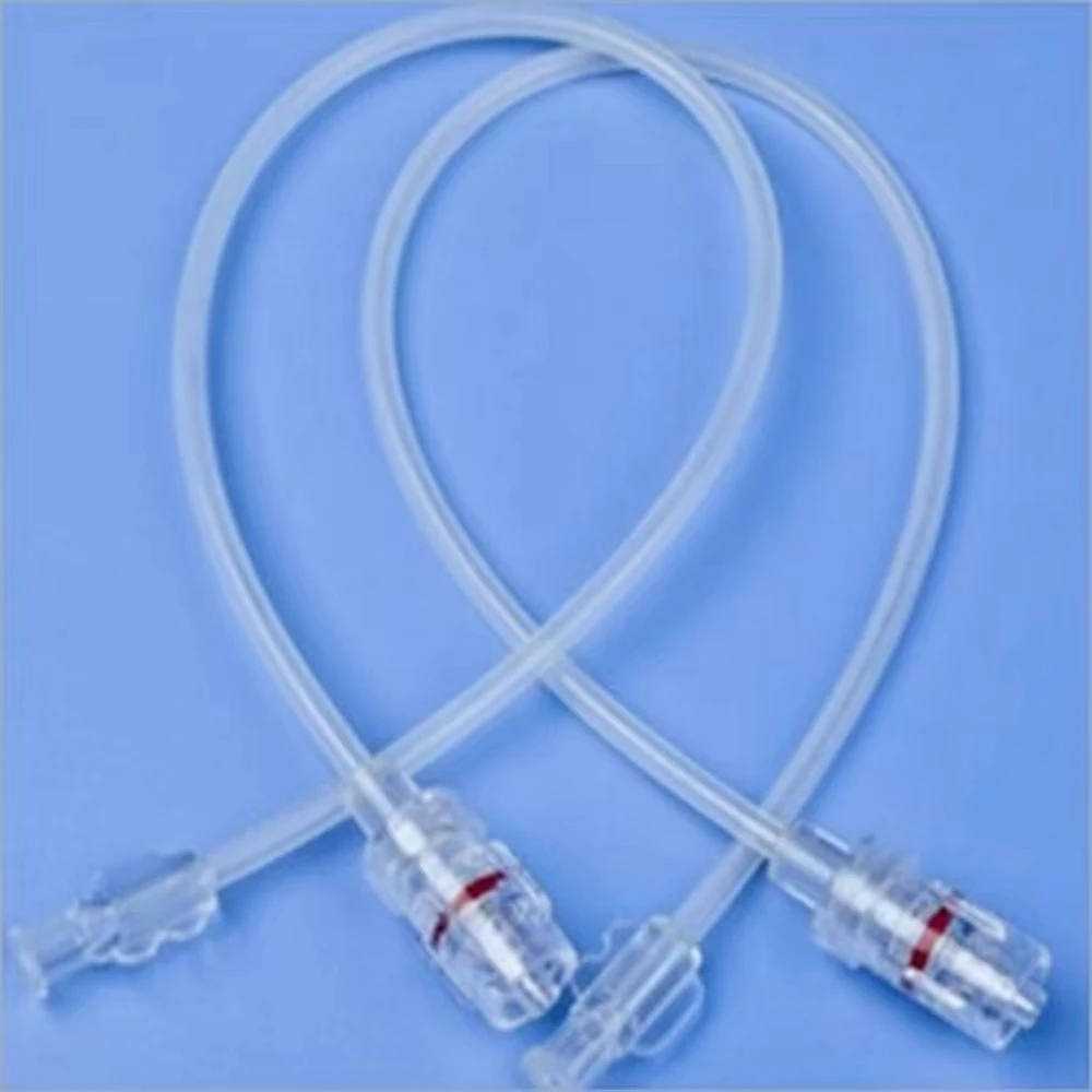 Cardiovascular Implants Interventional Radiology Contrast Injector Line with Lure Connector