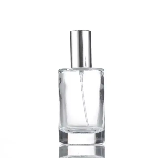 luxury 30ml 50ml blue Square Fancy Customize Color Empty Botella De Atomizer Glass Custom Perfume Bottle With Pump Spray