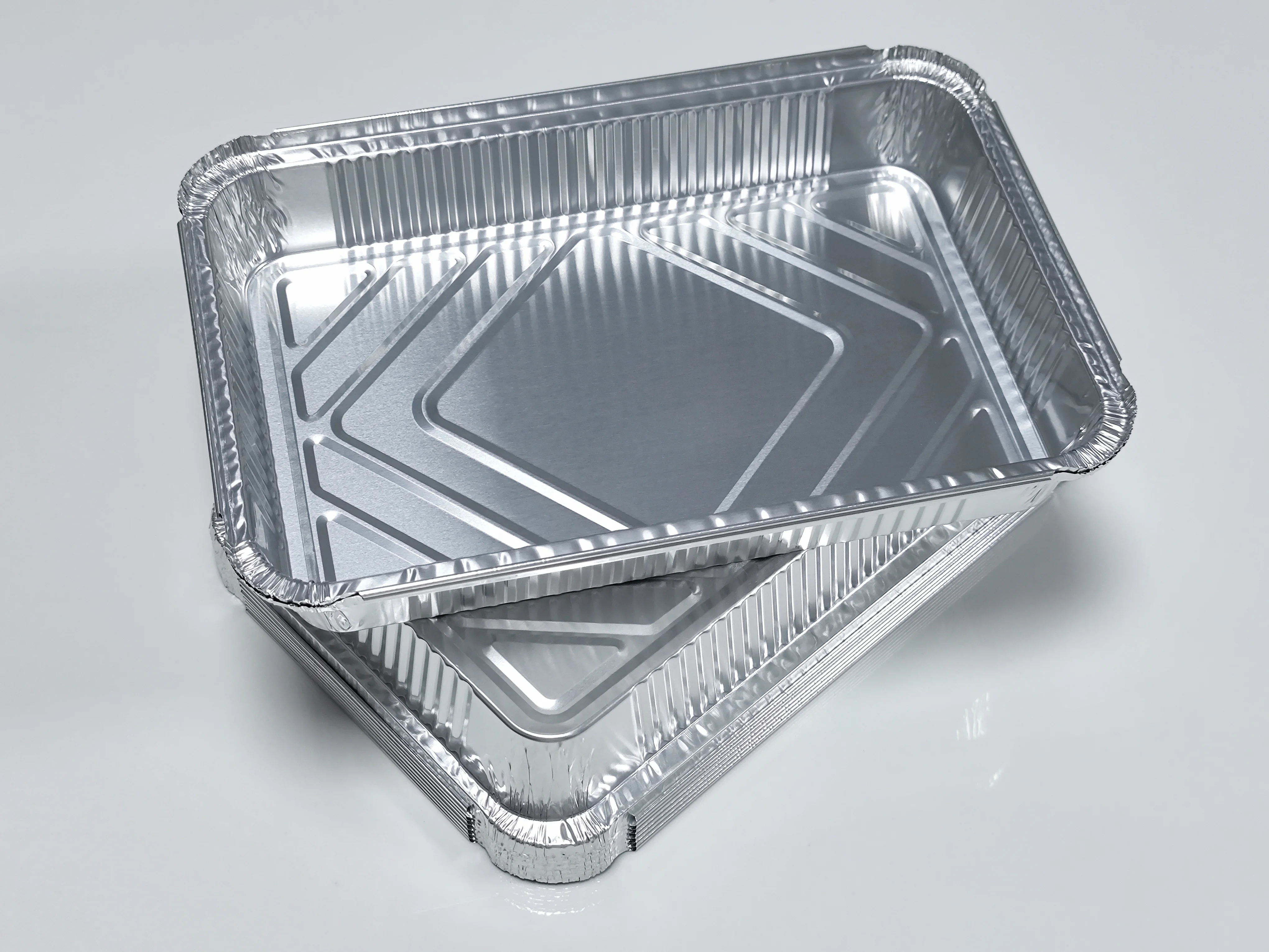 2000ml Rectangle Factory Price Oven Safe 315*215*50mm Manufactured Kitchen Use Disposable Environmental Aluminum Foil Container