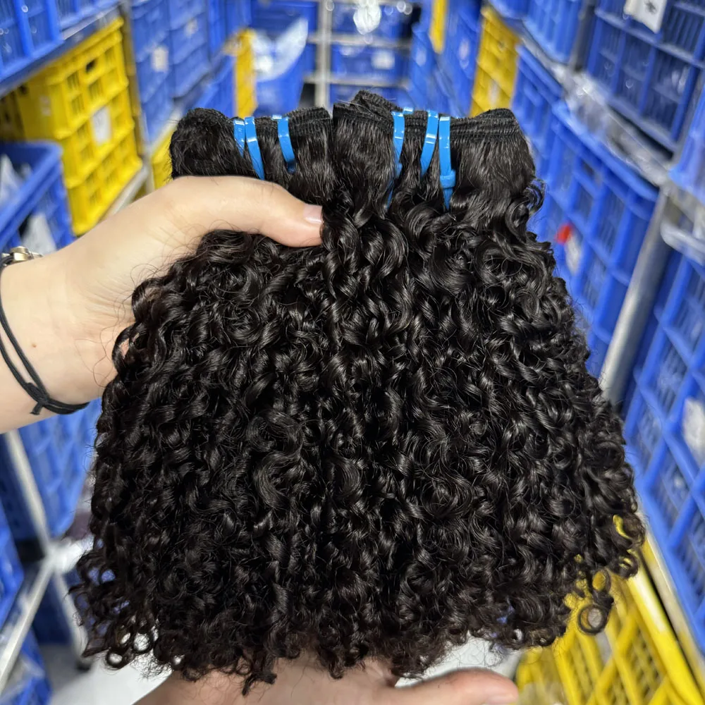 SDD curls black brown colors pixie curly human weave ship in 24 hours