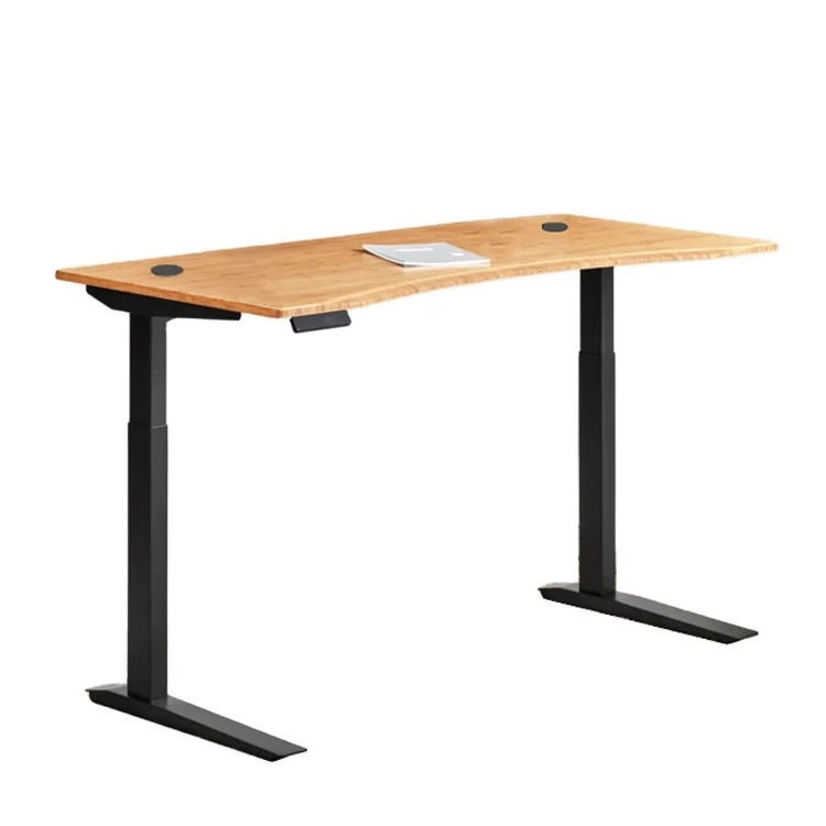 Wholesale Ergonomic bamboo desk top bamboo Table Top for Standing Desks lift up desk