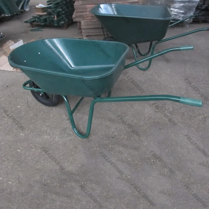 Garden wheelbarrow with black plastic tray 120L with 4.00-8 wheel
