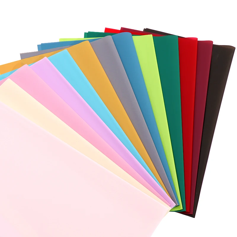 Wholesale Pure Color Florist Packaging 58*58cm Bouquet Flower Wrapping Film Plastic Korean Flower Wrapping Paper