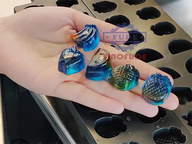 High yield candy manufacturing machinery dietary fiber sorbitol gummy jelly machine with PLC control