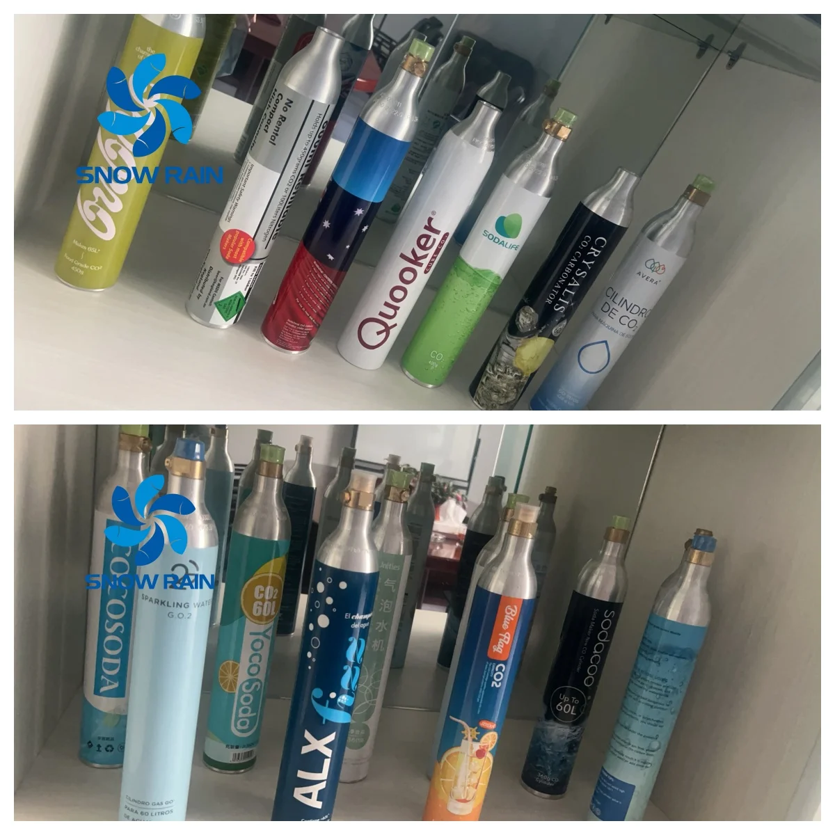 CE DOT Co2 Bottle Cylinder With Valve 150bar 57 Litres China Aluminum Siphon Tube and Cga320