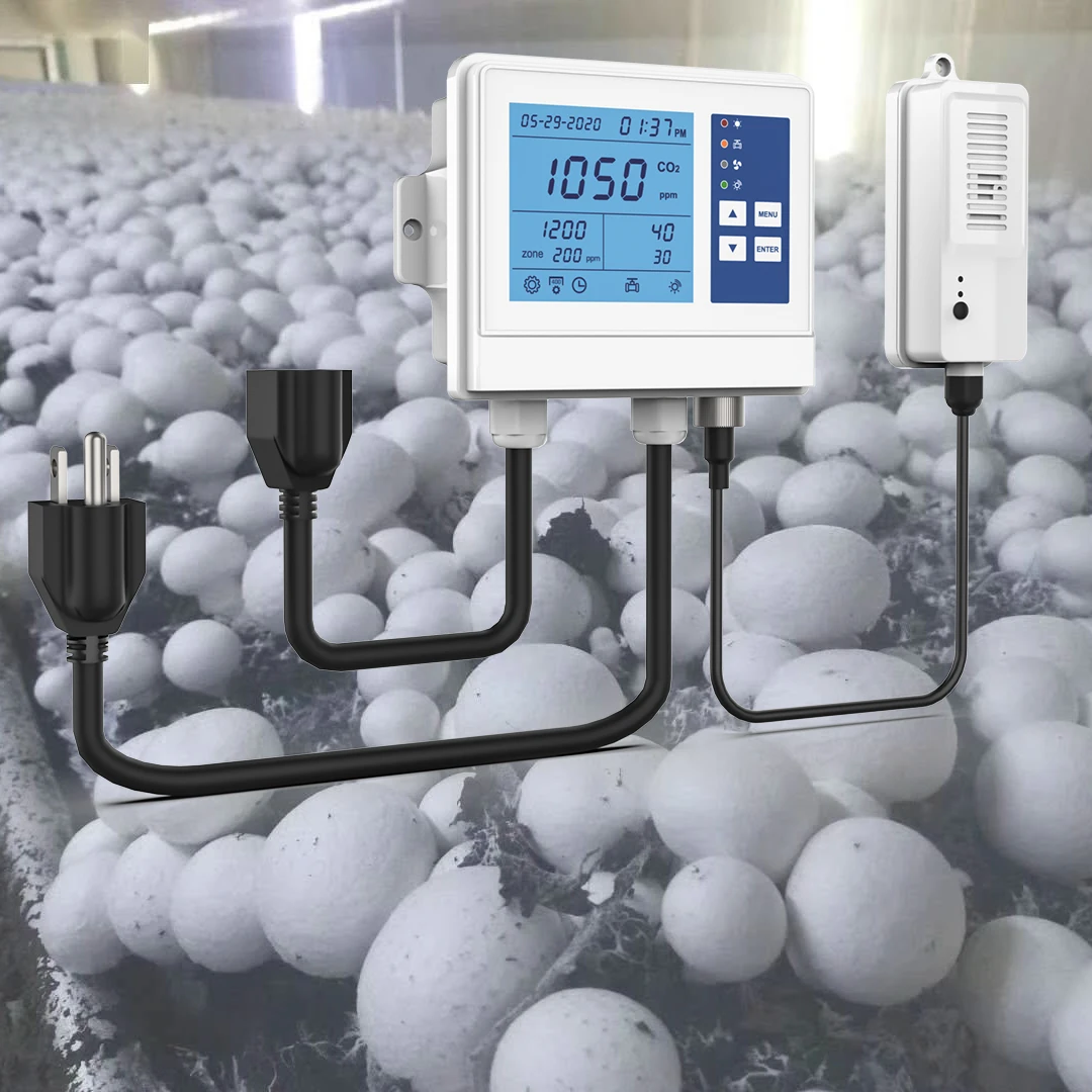Контроллер CO2 для грибных ферм или садоводчиков дневной/Ночной Фотодатчик монитор co2 и контроллер роста сертифицирован