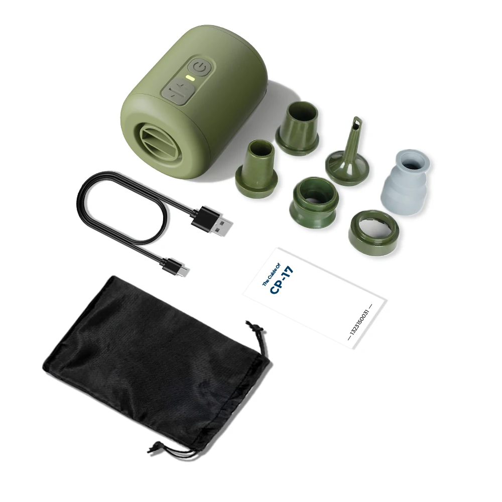 NANO PUMP 2C is a portable mini pump designed for outdoor use capable of both inflating and deflating