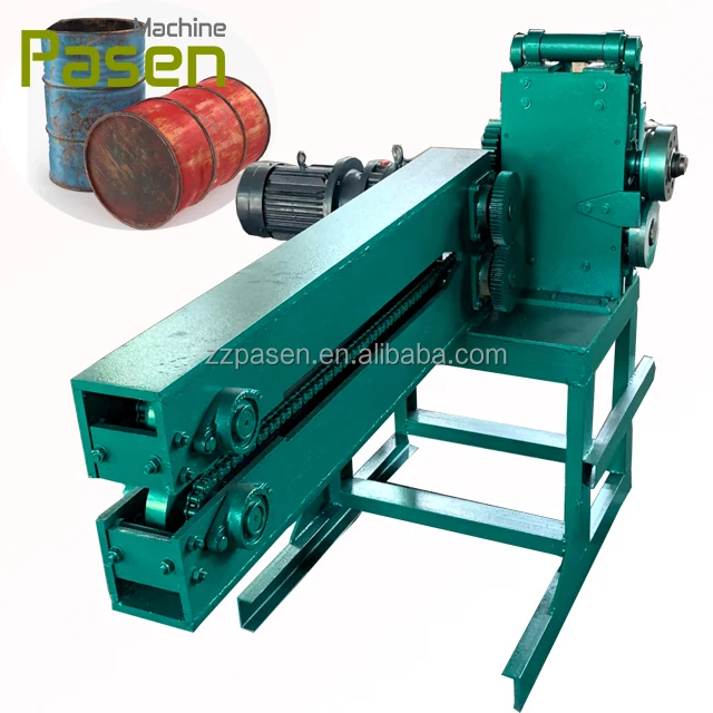 Hydraulic waste metal oil drum cutter cutting flatting machine for sale