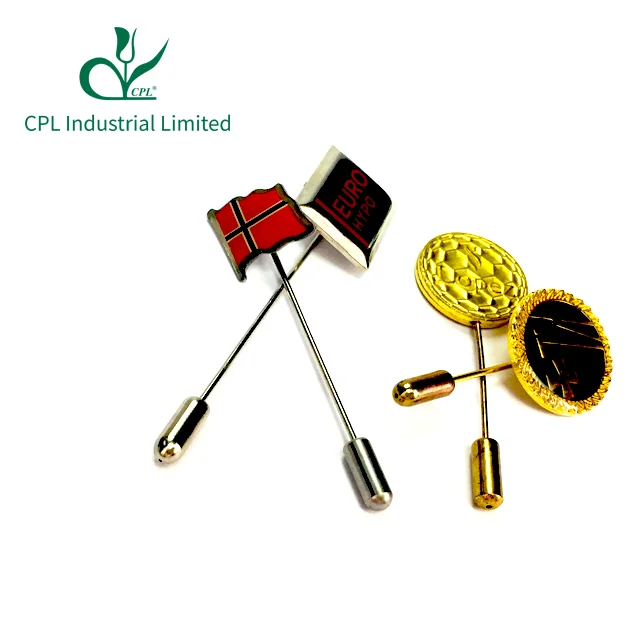 Best selling custom fashionable pin Badge lapel Flower Gold plated metal Brooch Pin Suit