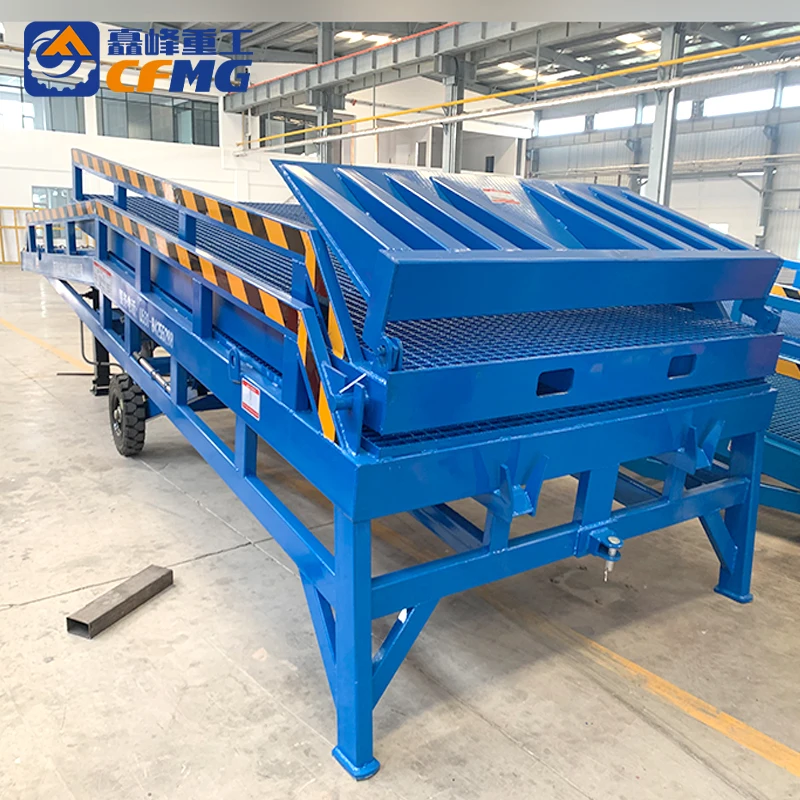 Customized Portable Loading Ramp Mobile Yard Ramp Hydraulic Dock Leveler 6T Loading Dock Platform For Container