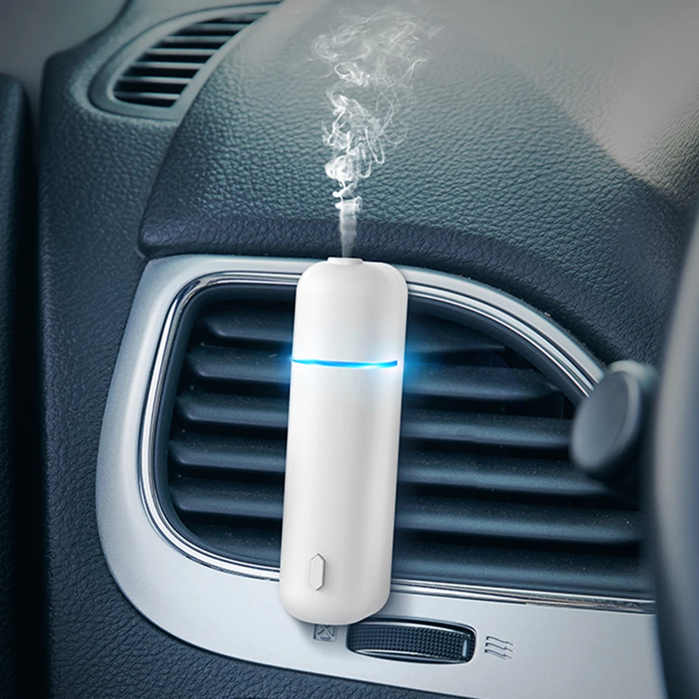 Роскошный пластиковый ультразвуковой автомобильный освежитель воздуха SCENTA, распылитель, оптовая продажа ароматических эфирных масел, автомобильный диффузор с зажимом для вентиляции