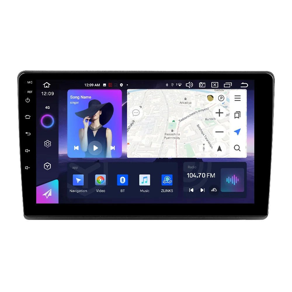 NaviFly NF Android 13 QLED touch screen 8 core 8+256G car navigation system for KIA Ceed 2006-2012 support 360 camera and dv