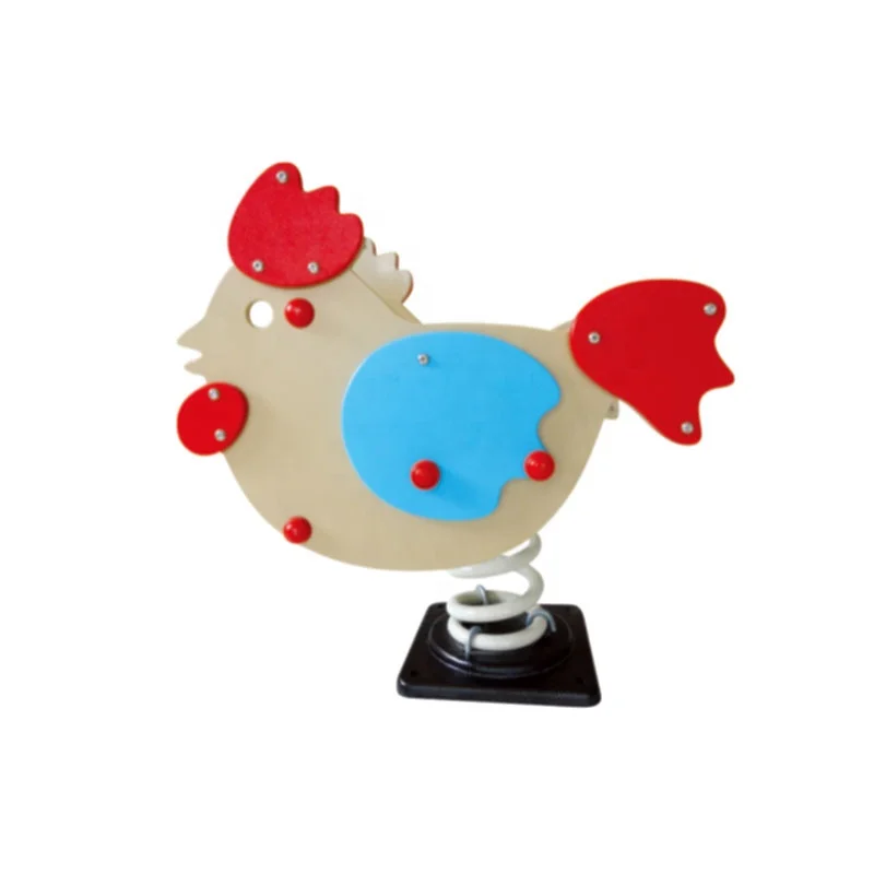 Moetry High Quality Spring Rocker PE Board Material Animal Rider Bird Rocker for Kids Park Outdoor Playground