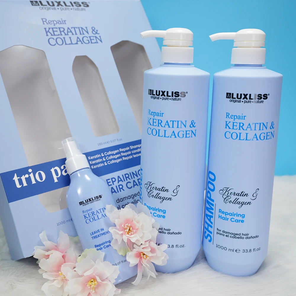 Manufacturer Damaged Hair Care Products Repair Leave-in Conditioner Hair Spray Hydrating Shampoo and Conditioner Set