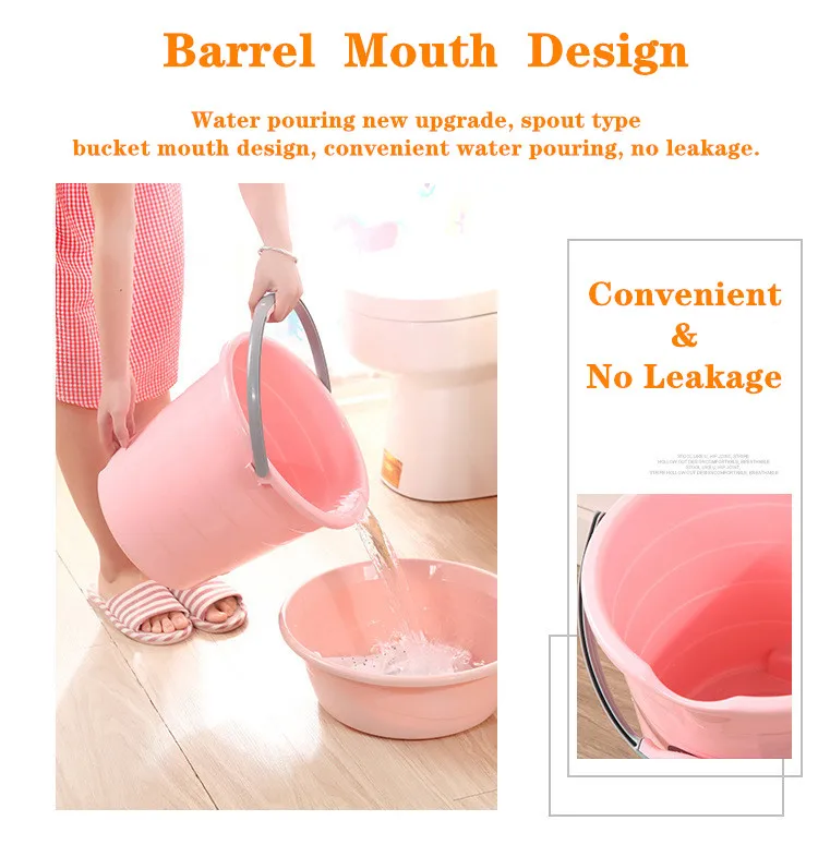 household items 16.1L cheap water storage plastic bucket with the mouth/spout