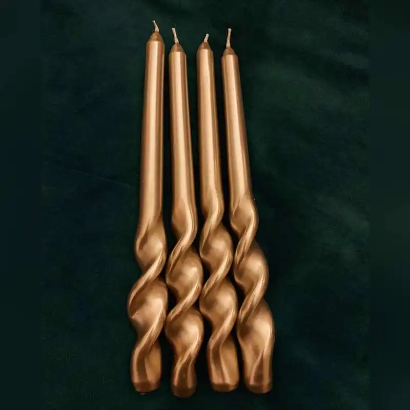 Scented Candle Flowers Aromatherapy Candles Soy Wax Personalized twisted pillar candle