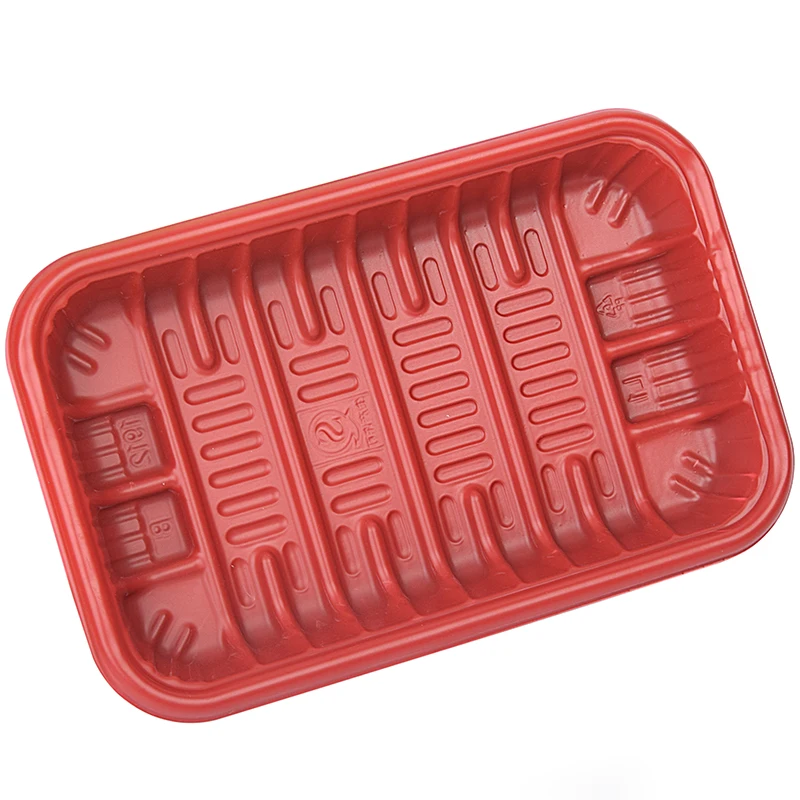 
Customized Food Grade Supermarket Disposable PP PET Plastic Tray For Meat Packaging 