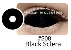 22MM black sclera white blind Halloween Wholesale Cheap  yearly contact lenses colored contact lens