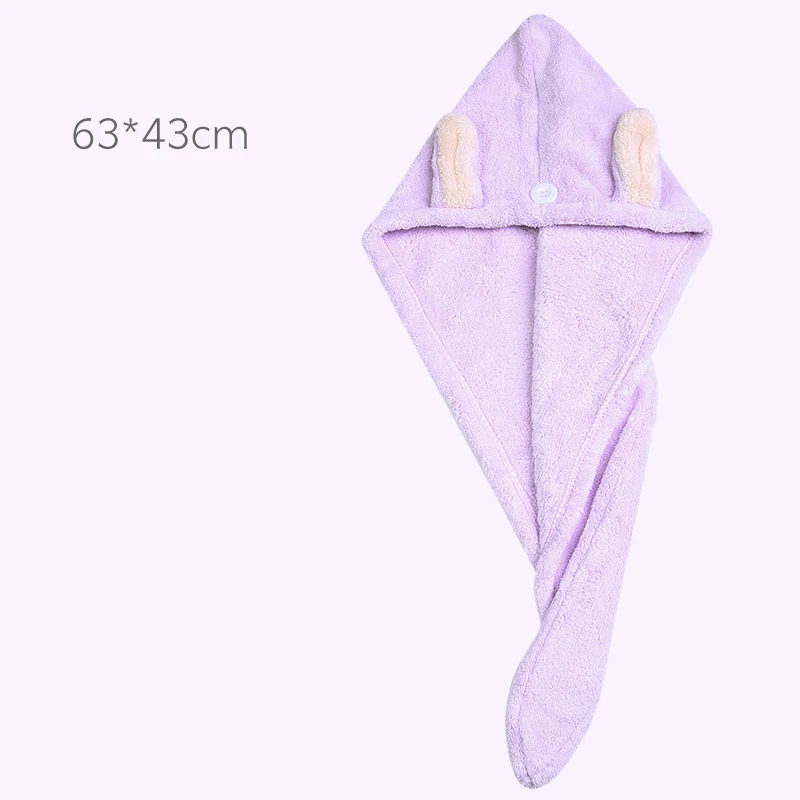 Hot Sale New Quick Dry Head Shower Cap Towel Hair Wrap Soft Microfibre Bath Turban