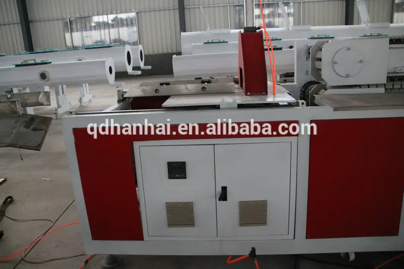 Automatic Conical Twin Screw Extruder Plastic Wood Plastic PE PVC Roof Ridge Column Door Panel Fence Profile Extrusion Machine
