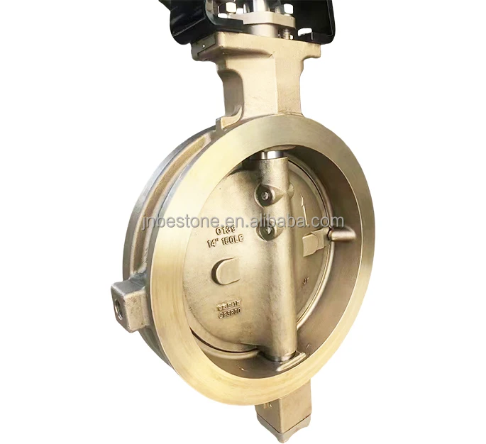 High Performance Butterfly Valve  Wafer double eccentric Metal seated brass material made in China