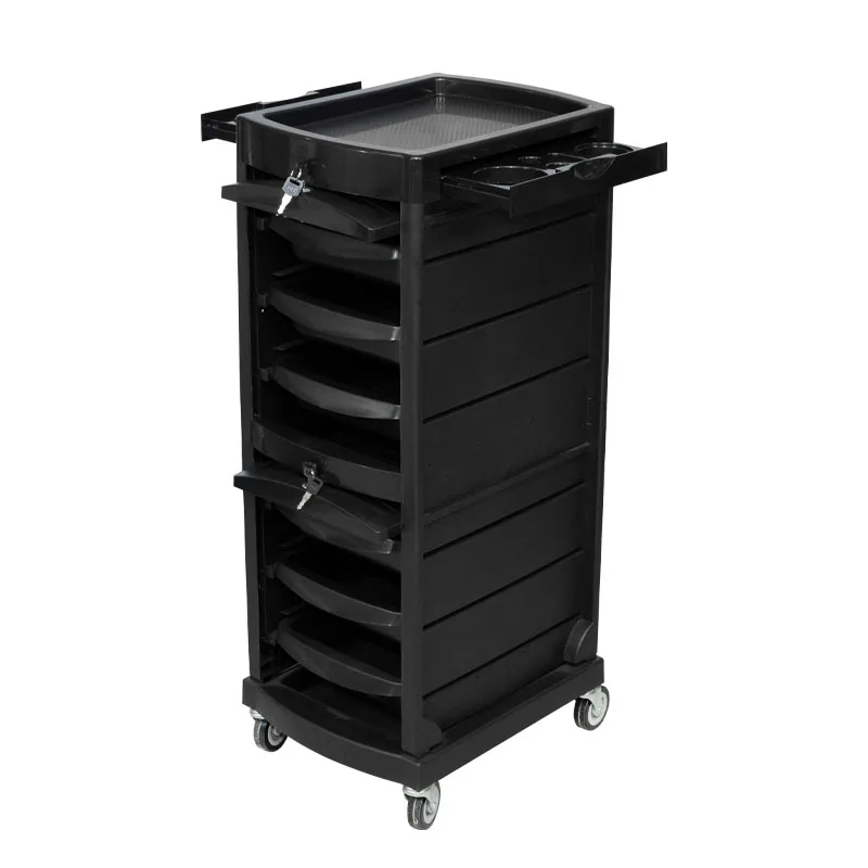 Hair Salon Tool Cart Multifunctional Tool Cabinet Beauty Barber Shop Hair Stylist Salon Trolley F-080