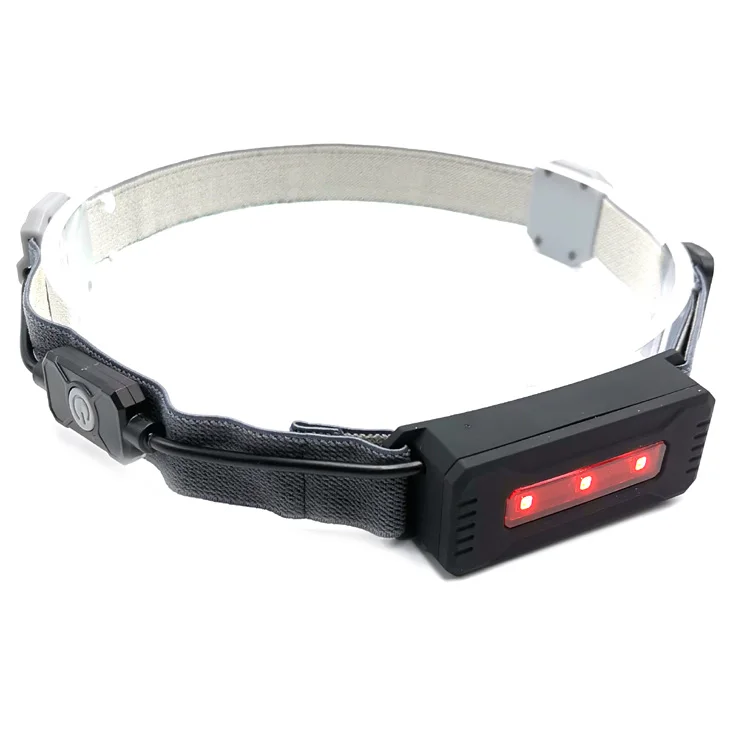 350 Lumen 5W Lightweight 230 Degree COB Wide Beam Headlamp USB Rechargeable Running Headlamp
