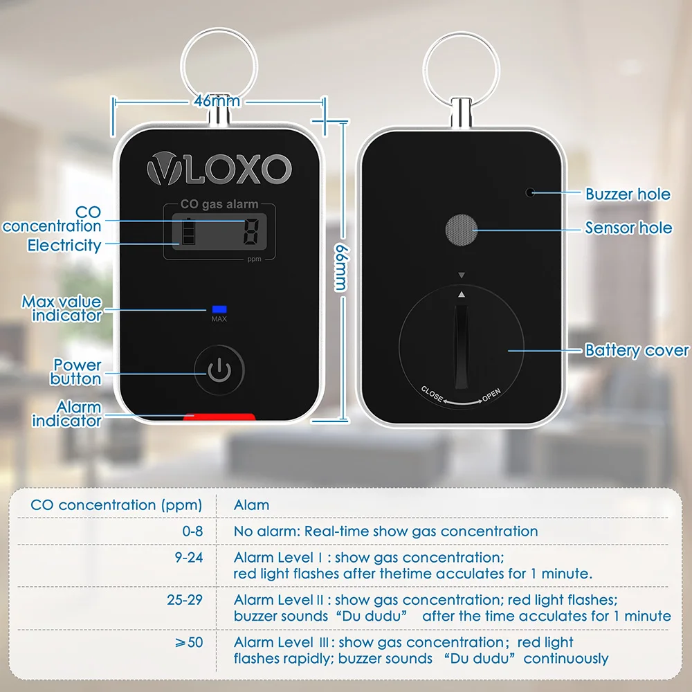 Home Alarm System Carbon Monoxide Alarm Detector