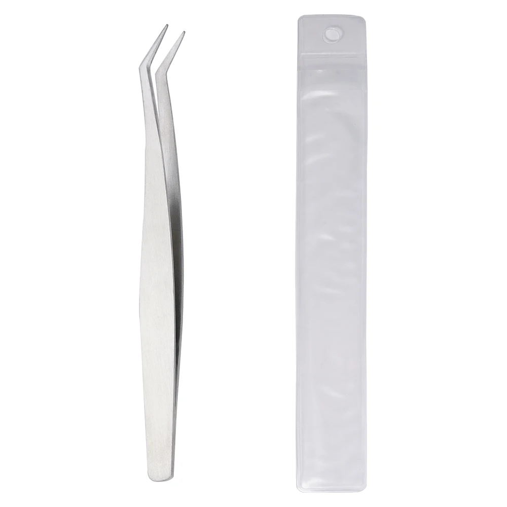 Eyelash Tweezers Grafting False Eyelash Curlers Professional High Precision Eyelash Tweezers Fixing Clip Manicure Tweezers