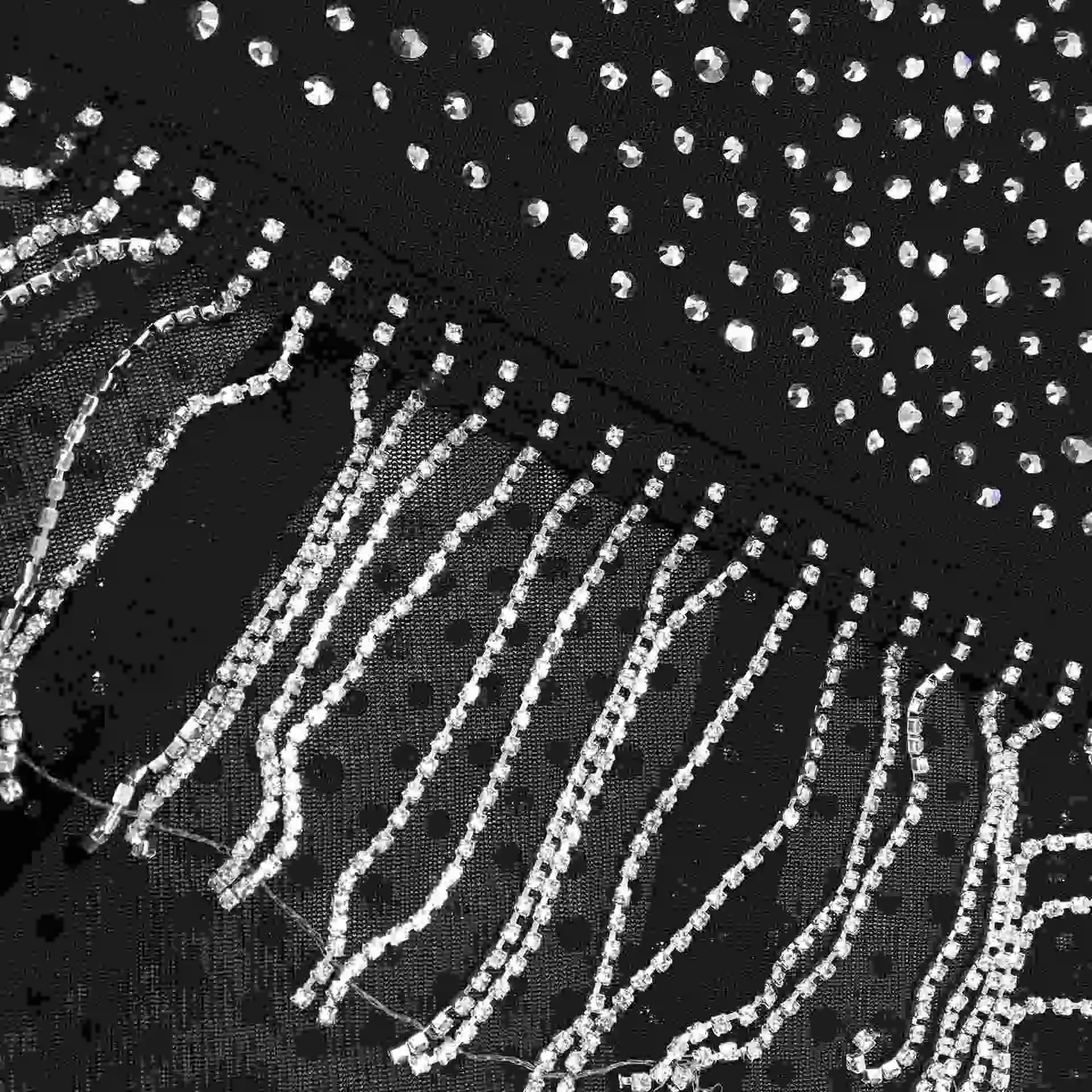 New 2022 Long Flare Sleeve Gown Women Sequins Dress Mesh See Through High Split Tassel Club Birthday Party Shinny Slim