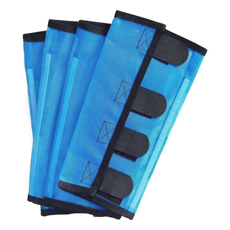 Custom Logo Mesh Elastic Lightweight Horse Leg Guard Wraps Mesh Horse Leg Protector Fly Boots for Horses