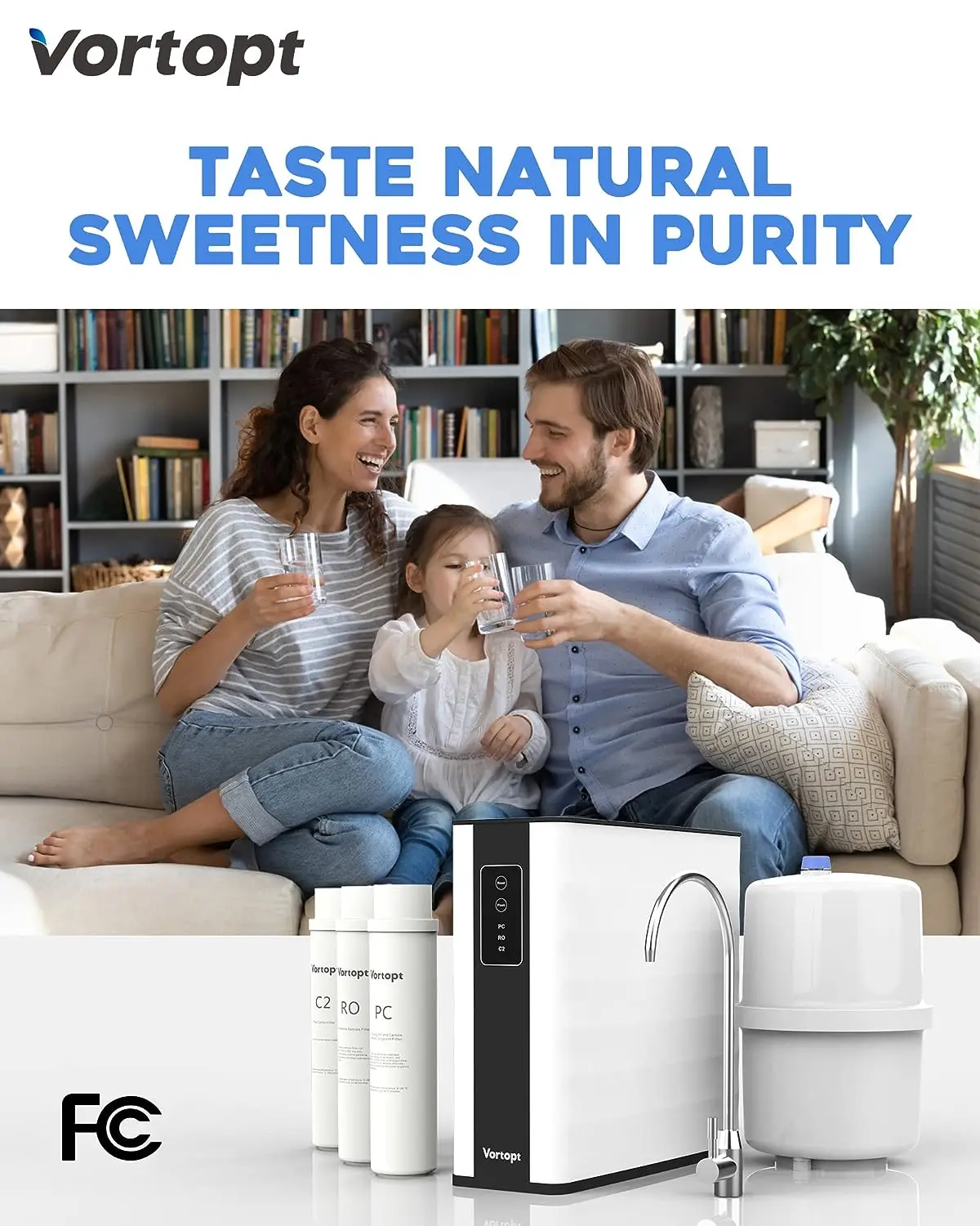 Saving Space Low Waste Water Ratio Kitchen Water Purifier