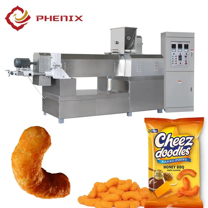 Tailormade mini corn puff snack extruder corn flake processing line chips machine