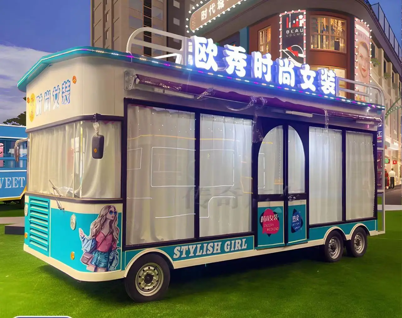 Portable Shipping Container Clothing Store Prefab Mobile Shop Pop-up Retail Store