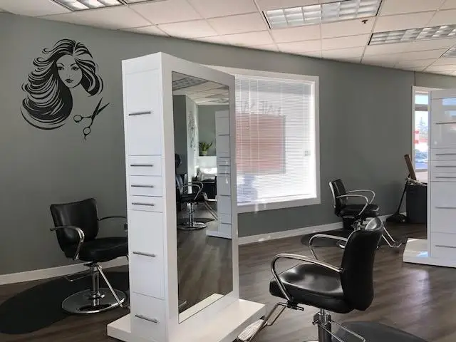 Latest fashion design salon mirrors led full length hair styling mirror