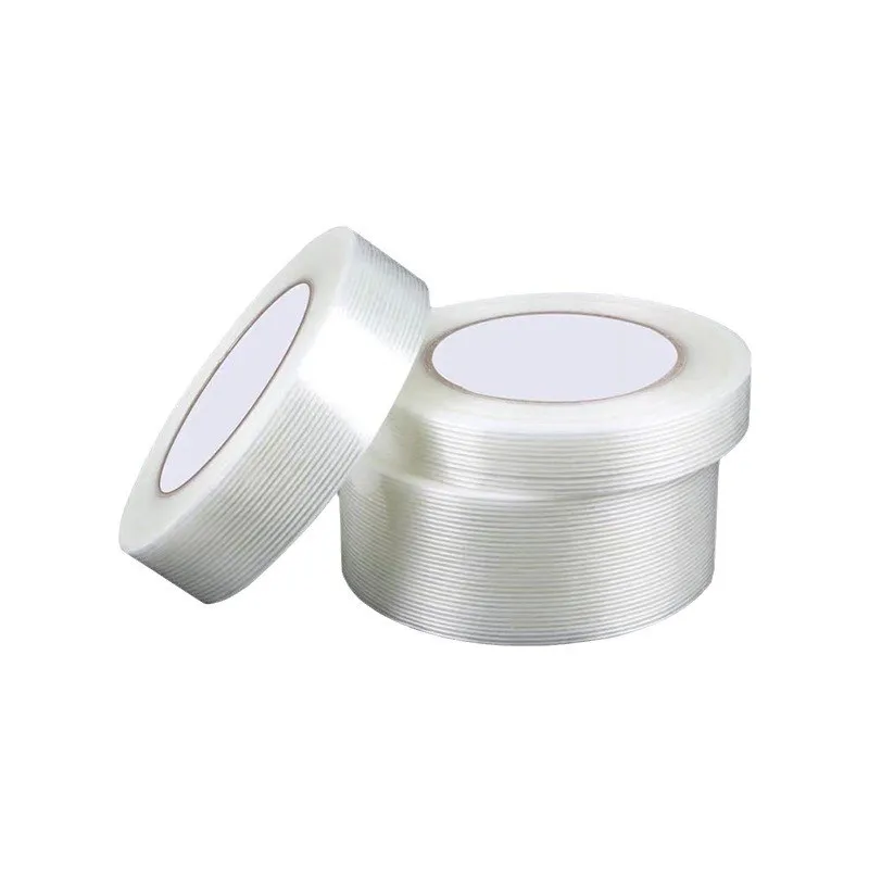 Straight Mesh Fiber Fiberglass Reinforced Filament Strapping Packing Self Adhesive Tape Striped Fiberglass Tape CY-8661