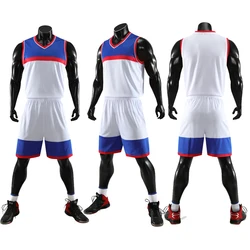 Wholesale adults latest design team sports uniform set mesh bulk blank sportswear digital basketball jersey
