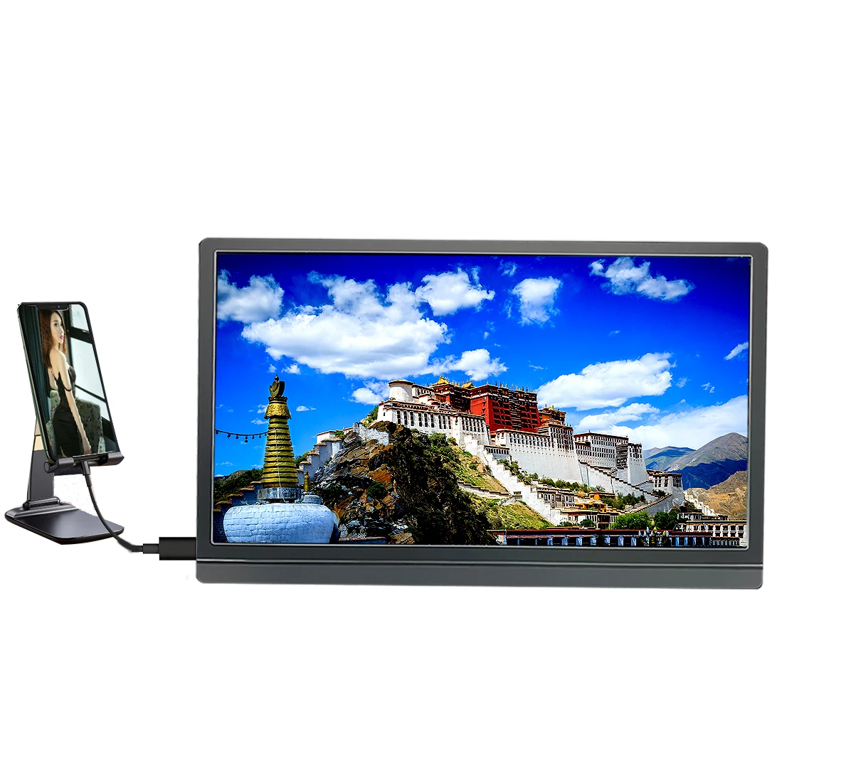 Original Manufacturer portable dual monitor laptop screen with stand for Laptop Phone Xbox Switch PS4TNT Samsung DEX Huawei PC