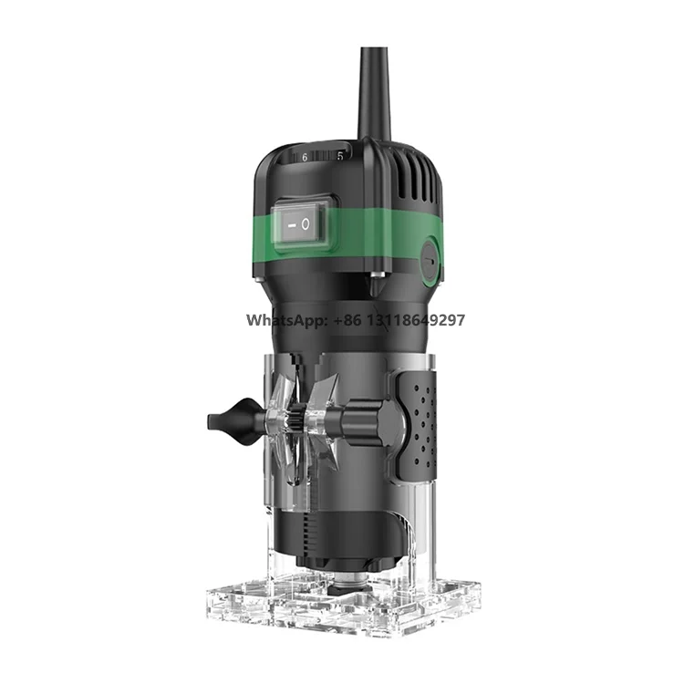 800w High Power 6 Speeds Electric Wood Edge Trimmer Multifunctional Wood Router Carving & Trimming Machine Milling Cutter