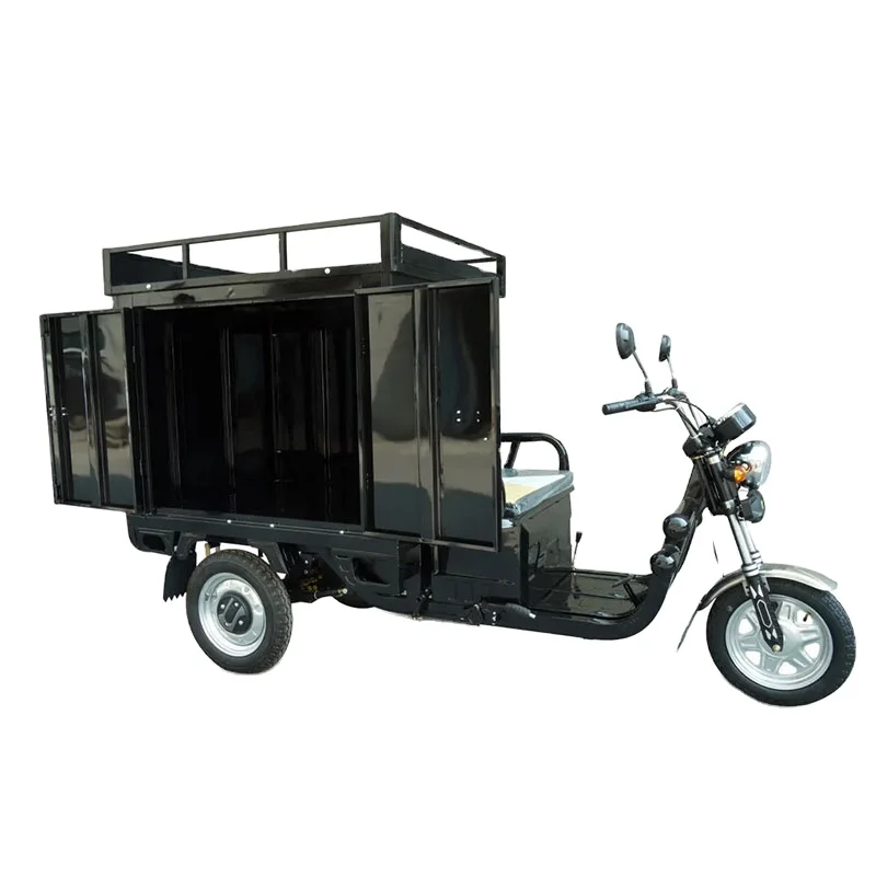 Wholesale Factory Direct EEC Three wheel electric courier truck with cargo shelf Cargo Tricycle