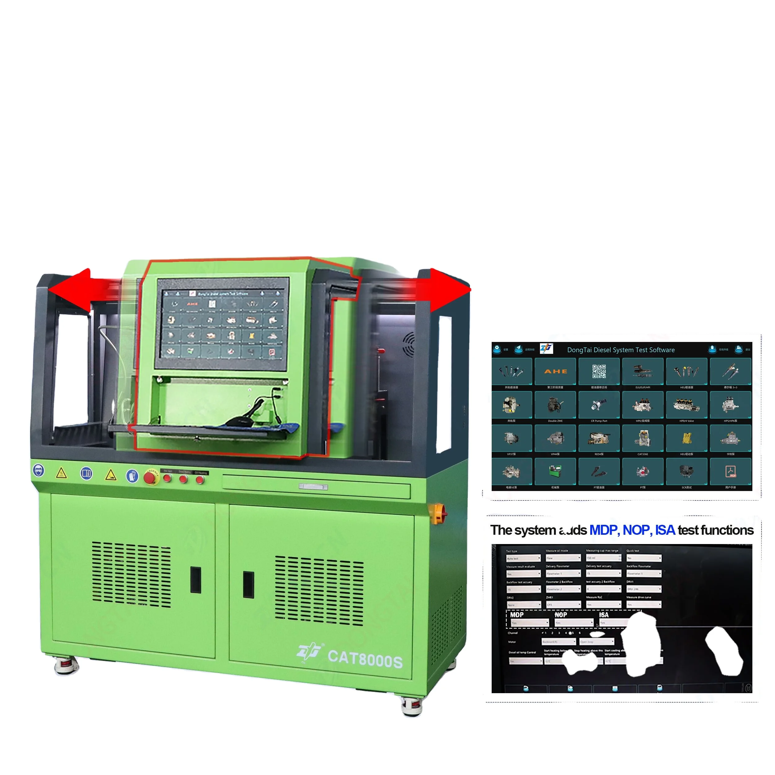CAT8000S  common rail injector and  HEUI  Test bench